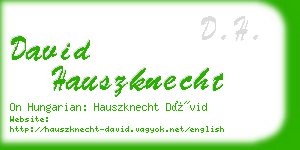 david hauszknecht business card